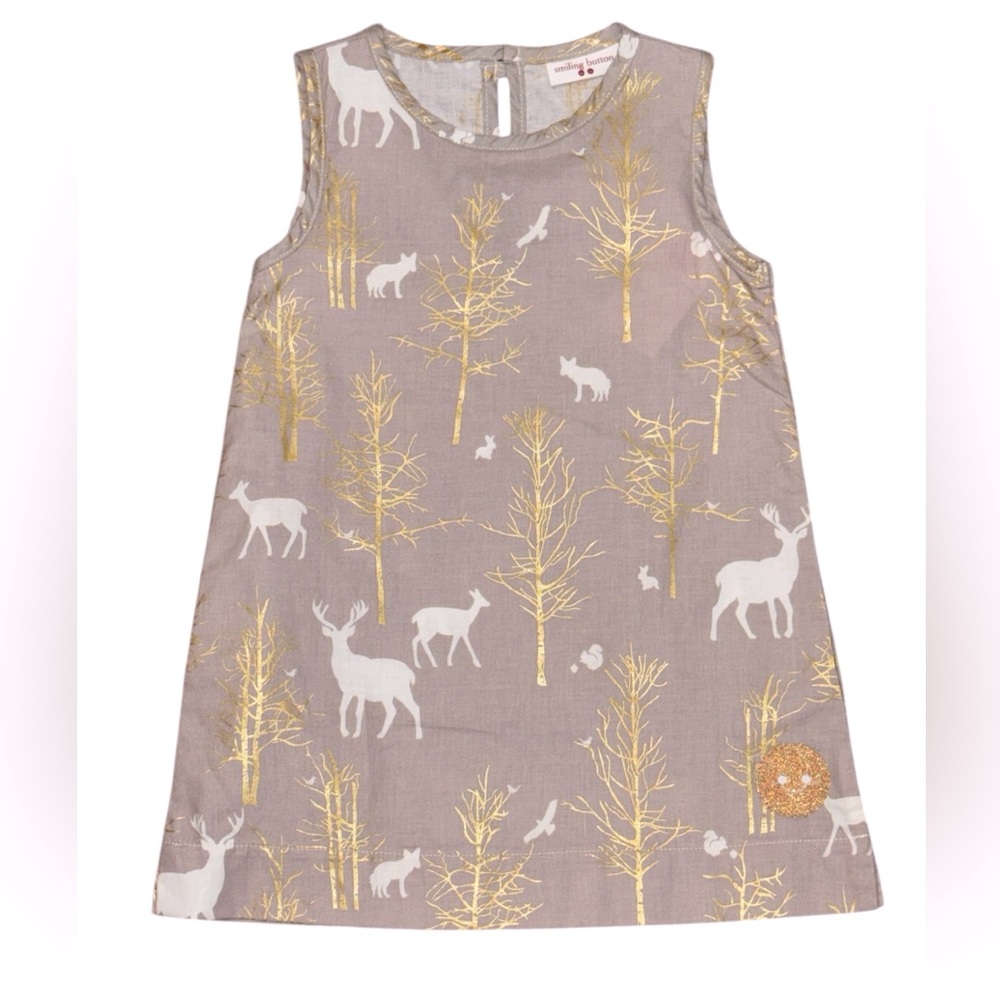 - Smiling button dress 100% cotton